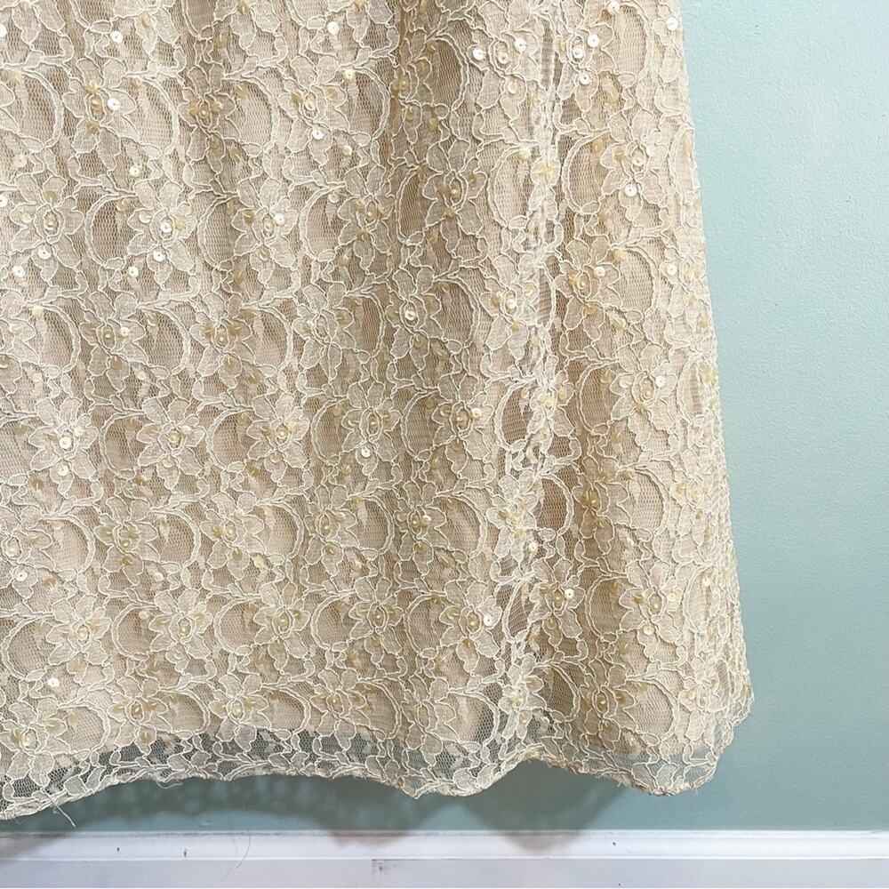 Mori Lee Lace‎ Bridesmaid Dress Cream - Picture 13 of 16